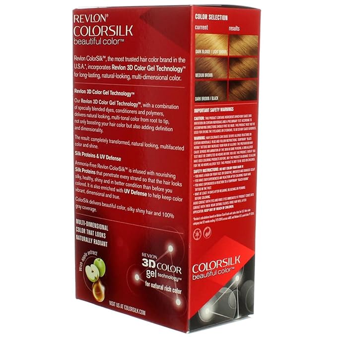 Revlon ColorSilk Hair Color 54 Light Golden Brown 1 Each (Pack of 4)
