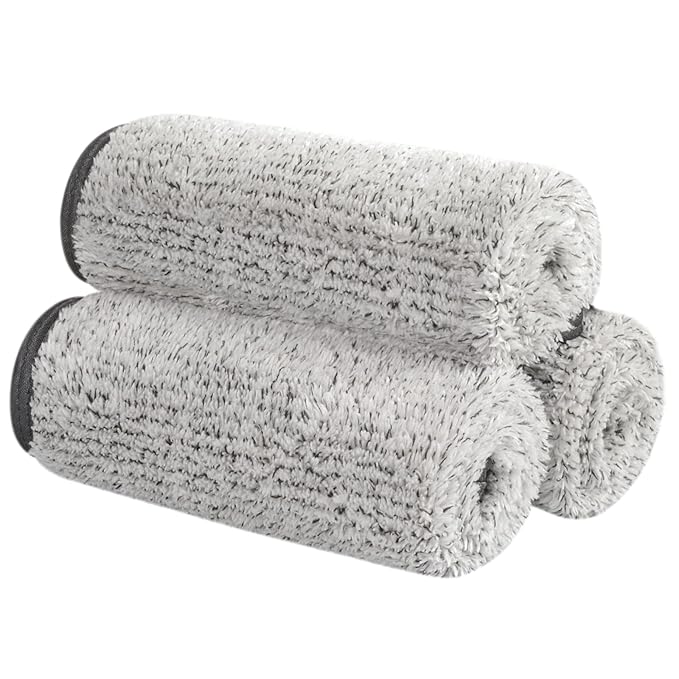 SUNLAND Microfiber Face Towels Reusable Makeup Remover Cloth Face Cloth Facial Washcloths for Bath 11Inchx11Inch 3 Pack