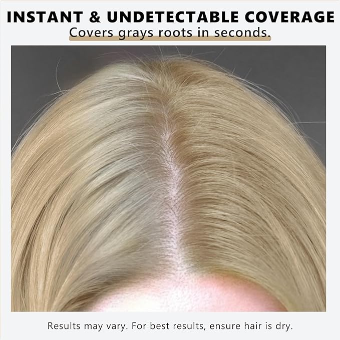 Root Touch Up Hair Color Powder, 3-Color Hairline Kit for Women & Men|Sweat Resistant&Nourishing, Instant Grey Coverage&Scalp Concealer, Natural Bald Spot Cover Up for Thinning Hair–Blonde