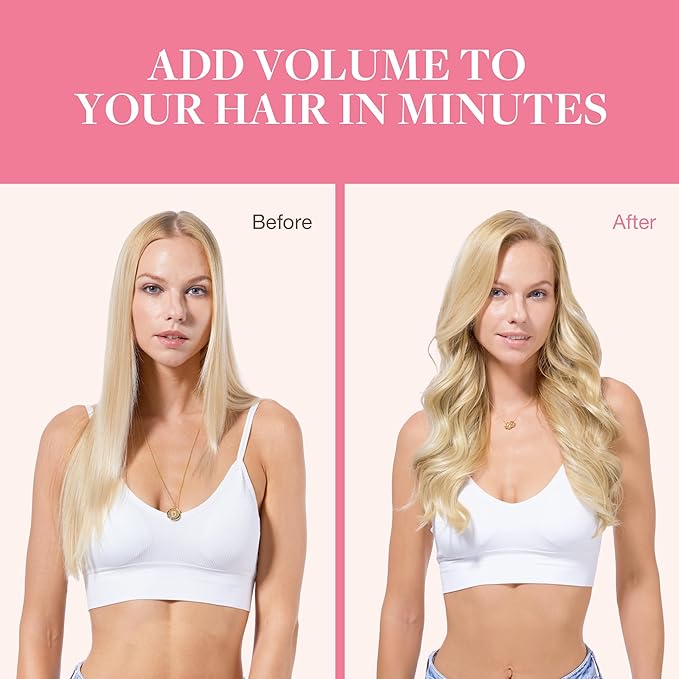 GOO GOO Clip in Hair Extensions Real Human Hair, Remy Human Hair Extensions Clip ins for Women, Natural Human Hair, 18inch 150g 9Pcs, 18A/613A Dark Blonde Highlighted Bleach Blonde
