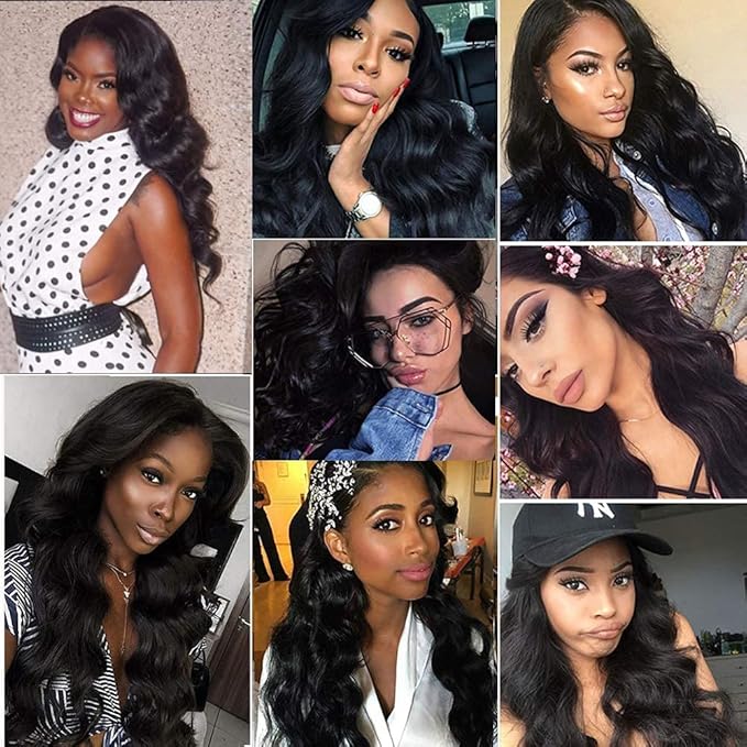 Body Wave Bundles Human Hair 24 24 24 Inch 12A Grade Human Hair Bundles Body Wave 3 Bundles Unprocessed Brazilian Virgin Hair Extensions Natural