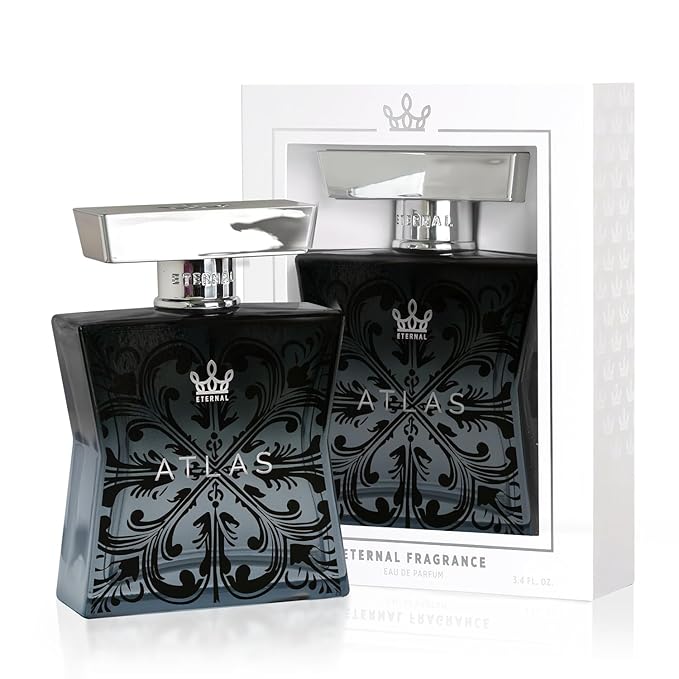 Eternal Atlas - Inspired by Iconic Men's Cologne - 3.4 oz (100ml) - Eau de Parfum - Long-lasting - Vegan - Clean Ingredients - Cologne for Men - 2000 sprays per bottle