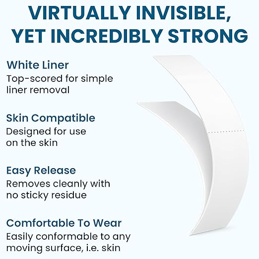SUPERTAPE Contour LF Lace Tape for Wigs Waterproof, Double Sided Hair Tape, Lace Front Wig Tape Double Sided Ultra Strong Hold, Double Sided Hair Tape Adhesive for Hairpieces – 36 Contours