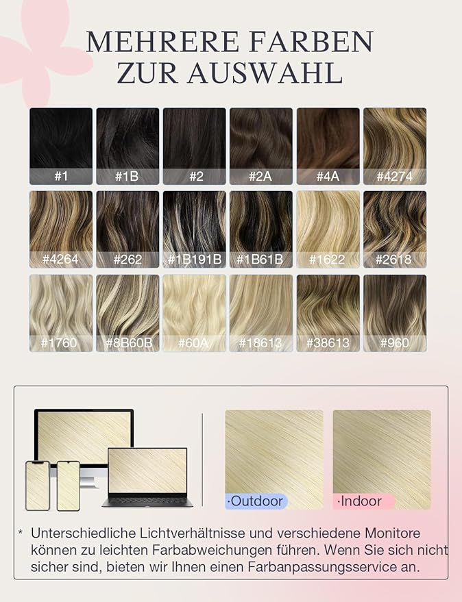 DOORES Invisi Edge Seamless Tape in Hair Extensions Human Hair, Platinum Blonde 10 Injection Tape-ins with 10 Injection Tape-ins 50g 14 Inch, Injected Tape in Extensions Thick Ends
