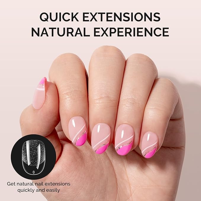 MelodySusie Short Oval Round Almond X Nail Tips - 300Pcs 15Sizes Clear Acrylic,Half Matte Full Cover Press on Nails for DIY Extension & Salon Use, Pre-Shaped for Long-Lasting Manicure