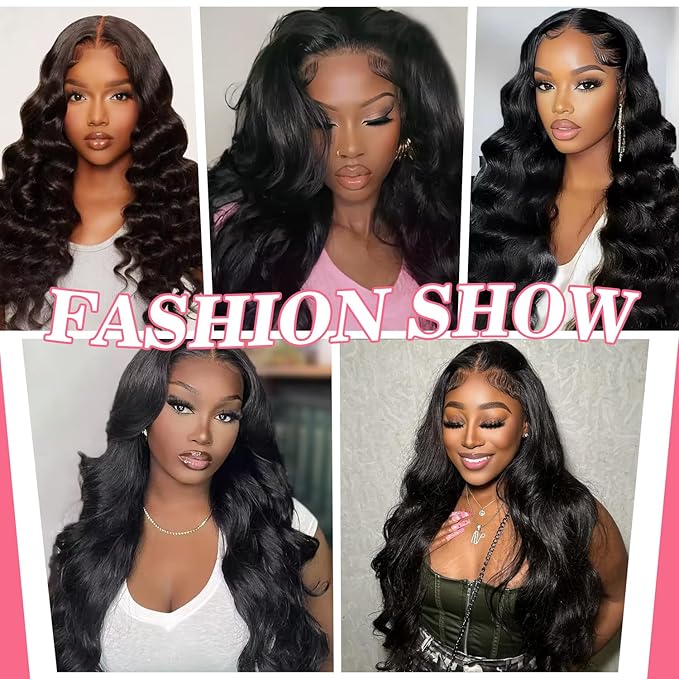 4x4 Lace Closure Human Hair Body Wave Transparent Lace Closure Free Part 100% Unprocessed Brazilian Human Hair Closure 150% Density Pre Plucked With Baby Hair Natural Black Color 20 Inch