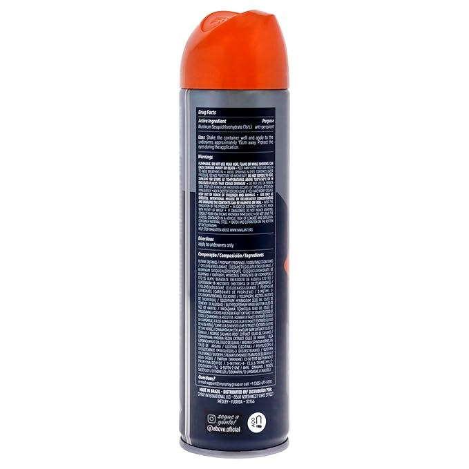 ABOVE 48 Hours Antiperspirant Deodorant, Sport, 3.17 oz - Dry Spray Deodorant for Men - Floral Scent - Antiperspirant Spray - No Stain - Cruelty-Free