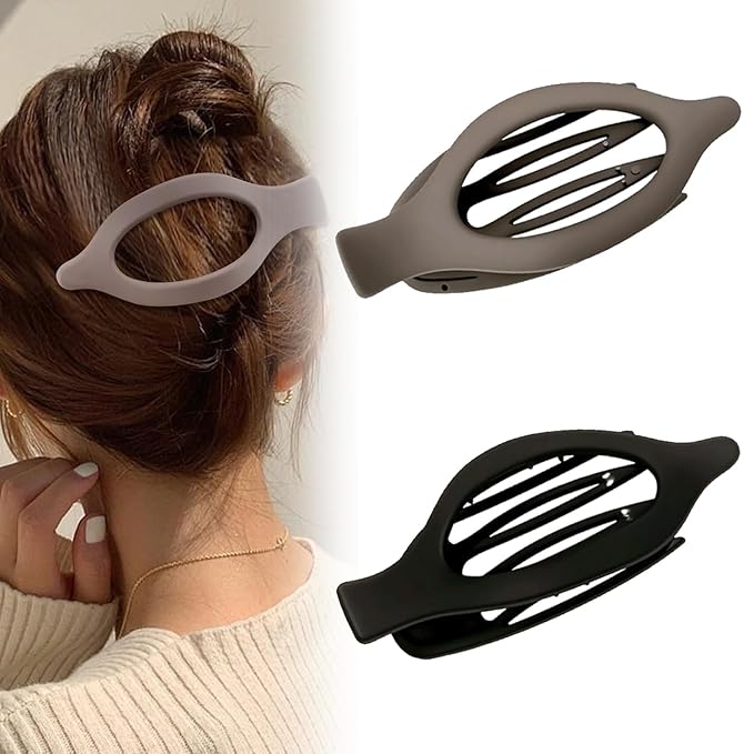 Flat Hair Clips for Women, Flat Claw Clips & Duckbill Hair Clips for Thick or Thin Hair, No-Slip Grip Hair Styling Accessories for Daily Use (Multicolor-G)