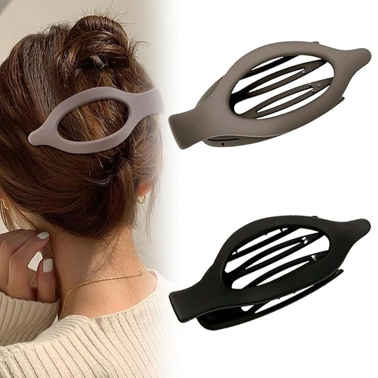 Flat Hair Clips for Women, Flat Claw Clips & Duckbill Hair Clips for Thick or Thin Hair, No-Slip Grip Hair Styling Accessories for Daily Use (Multicolor-G)