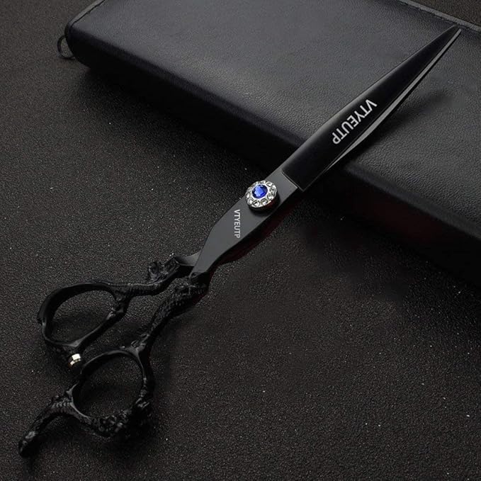 Professional 7-Inch Barber Hair Cutting Scissors - Japanese Stainless Steel Salon Scissors - professional hairdresser hair trim and hairstyle Cutting shears