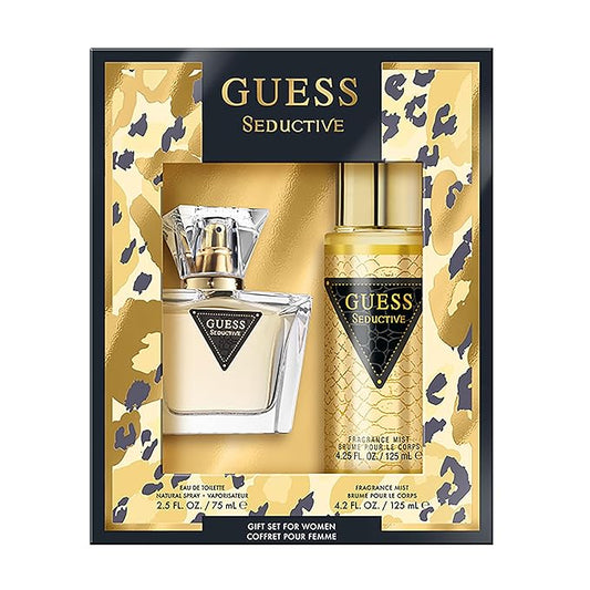 Guess Seductive Women/Femme Eau de Toilette 2 Piece Gift Set - Perfume Spray 2.5 Fl. Oz. & Fragrance Mist 4.2 Fl. Oz.