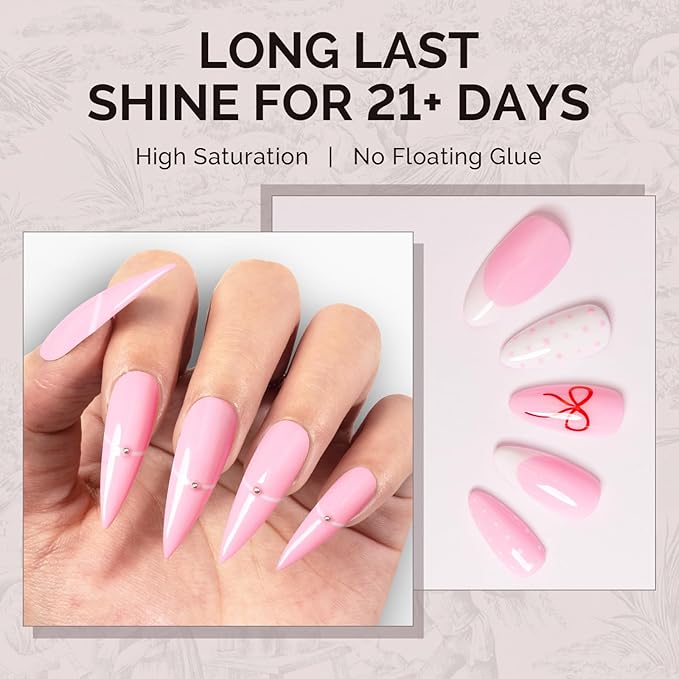 MelodySusie Light Pink Gel Nail Polish,0.5fl oz Nails Soak Off UV LED Macaron Creamy Pink Gel Polish Gift for Women Nail Art Manicure Salon DIY Nail Design Decoration at Home-A2605