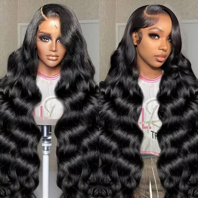 32 Inch 5x5 HD Lace Closure Wigs Human Hair Body Wave Lace Front Wigs Human Hair Pre Plucked 180% Density Glueless Wigs Human Hair Wig Closure Wig for Women