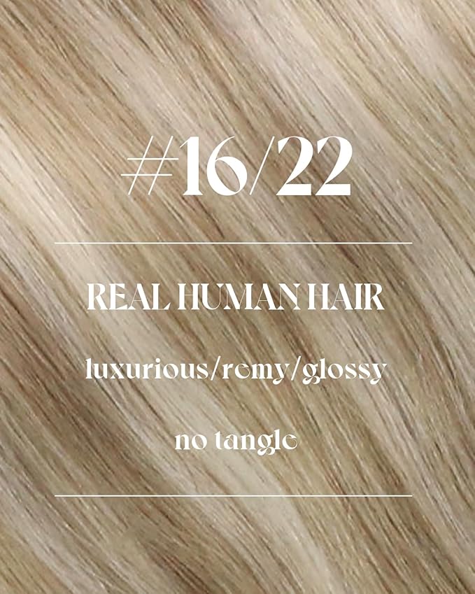 Sunny Hair 120g Human Hair Extensions Sew in Blonde Weft Hair Extensions Human Hair Dark Ash Blonde Highlights Light Blonde Sew in Extensions for Women Real Hair Thick Full Hair Volume 18inch