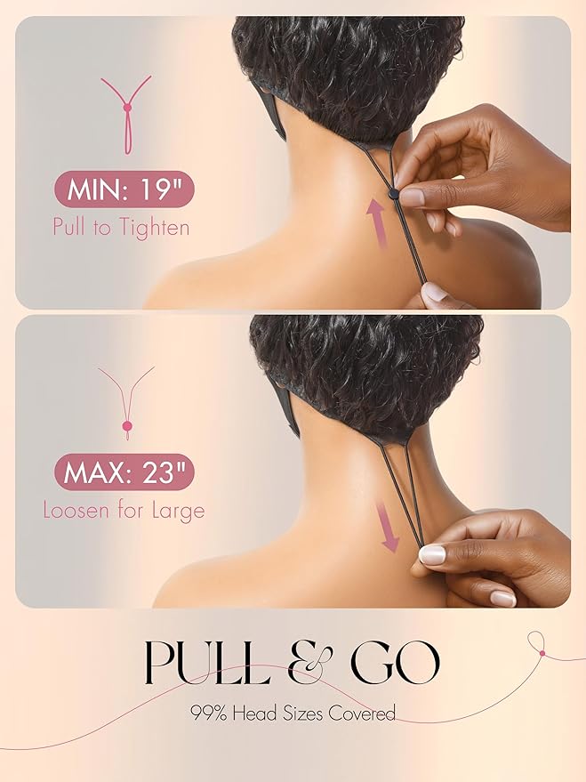 LUVME HAIR Half Wig Human Hair Water Wave Flexi-Fit Invisi Flip Drawstring Wig 200% Density Glueless Wigs 100% Human Hair Natural Black Ready to Go Headband Wig for Women