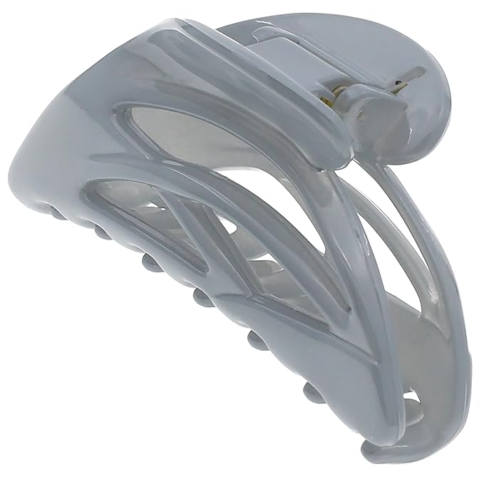 Camila Paris CP3433 French Hair Clip for Women, Small Dolphin Gray, Girls Hair Claw Clips Jaw Fashion Durable and Styling Hair Accessories for Women, Strong Hold No Slip Grip Made in France