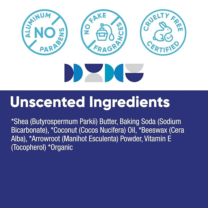 Pretty Frank Natural Aluminum-Free Deodorant Stick, Unscented (2-Pack) | All-Day Odor Control for Women & Men | Effective, Skin Soothing Formula with Safe, Organic Ingredients and No Added Fragrance