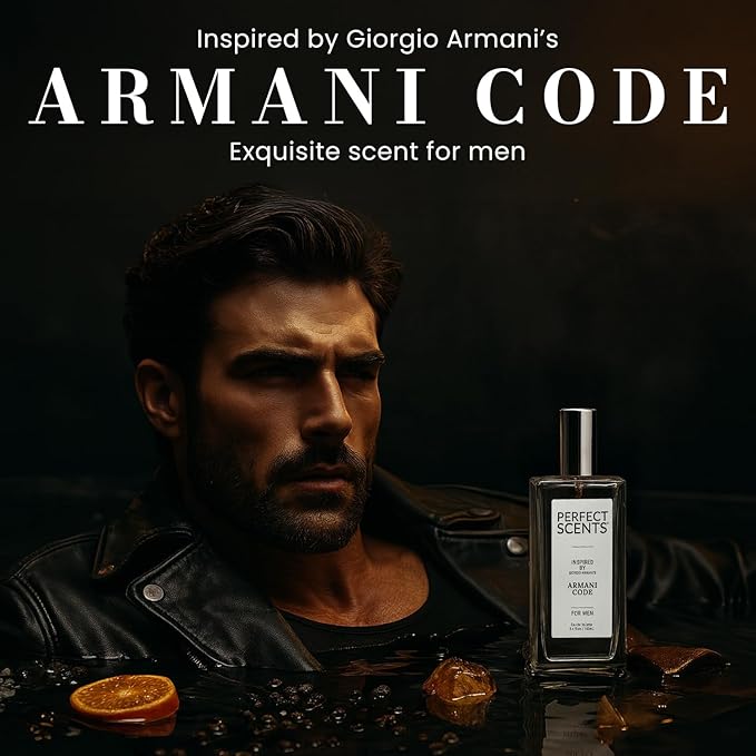 Perfect Scents Fragrances, Inspired by Giorgio Armani’s Armani Code, Men’s Eau de Toilette, CLEAN, Vegan, Paraben-Free, Phthalate-Free, Never Tested on Animals, 3.4 Fluid Ounces