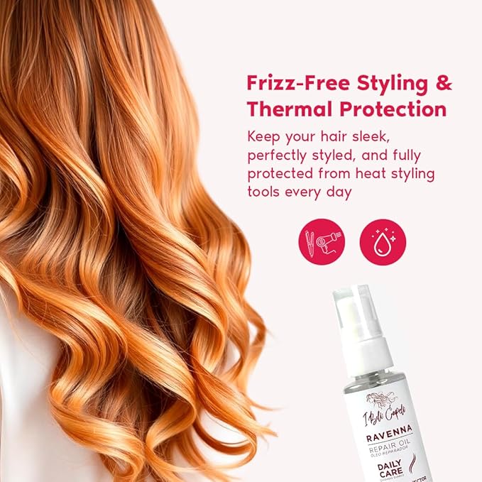 I Belli Capelli Ravenna B-tox Organic Smoothing Mask, Repair Oil, and Deep Cleansing Anti-Residue Shampoo – Complete Hair Straightening System for All Hair Types