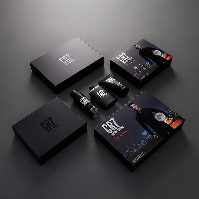 Game On by Cristiano Ronaldo for Men - 3 Pc Gift Set 3.4oz EDT Spray, 5.1oz Shower Gel, 4.1oz Body Spray