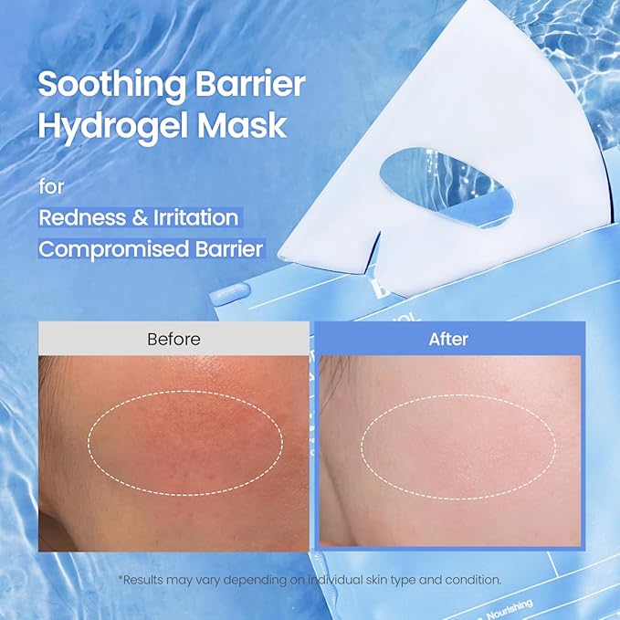 BIODANCE Hydro Cera-nol Real Deep Mask, Overnight Hydrogel Mask, Hydrating Facial Mask For Sensitive Skin, Redness Reducing & Quick Soothing Effect, Korean Skincare, Stocking Stuffers |1.19oz(34g)x4ea