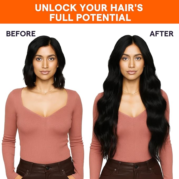 Full Shine Hair Extensions Weft Human Hair Sew In Color #1B Off Black 24 Inch Weft Hair Extensions Human Hair Sew In Hair Extensions Real Hair Double Weft Extensions For Women 105G