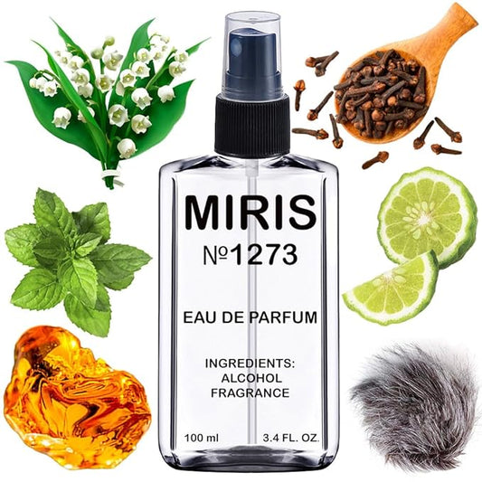 MIRIS No. 1273, Inspired by Double Whisk, Long-Lasting Eau de Parfum for Men, Spray 3.4 Fl Oz / 100 ml