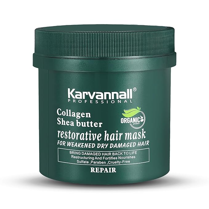 Professional Collagen Shea Butter Hair Treatment Mask | Deep Repair, Strengthening & Intense Hydration | For Dry, Weak & Damaged Hair | Sulfate-Free, Salon-Quality Formula | 16.9 Fl Oz