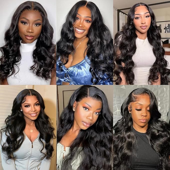 Human Hair Bundles 12A Body Wave 100% Unprocessed Brazilian Virgin Hair Extensions 4 Bundles Human Hair 26 28 30 32 Inch Natural Black Bundles Human Hair Weave for Women