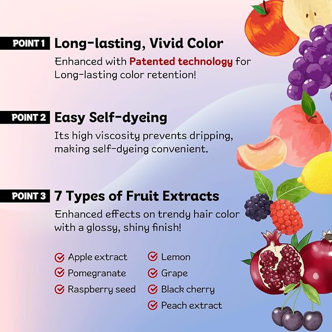 eZn Pudding Hair Dye, Ammonia-Free, Semi-Permanent DIY Korean Hair Dye Color with Keratin, Odorless Gentle for Sensitive Skin No Skin Irritation (Pink_Toner)