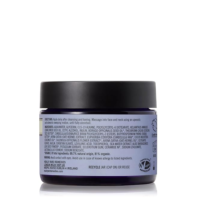 Neal's Yard Remedies Oat & Ceramide Barrier Repair Cream, Vegan & Cruelty-Free, 1.69 fl. oz.