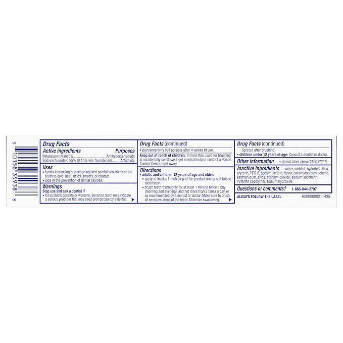 Sensodyne Pronamel Clinical Enamel Strengthening Toothpaste, Whitening Action, 3.4 oz (3 Pack)