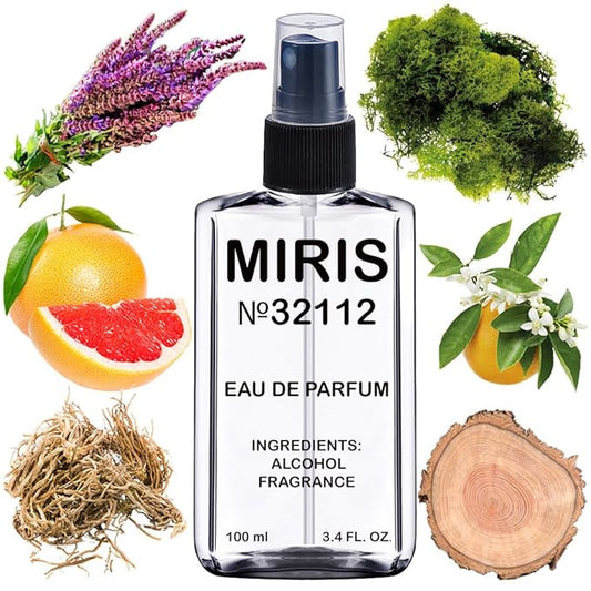 MIRIS No. 32112, Inspired by Grey Vetiver, Long-Lasting Eau de Parfum for Men, Spray 3.4 Fl Oz / 100 ml