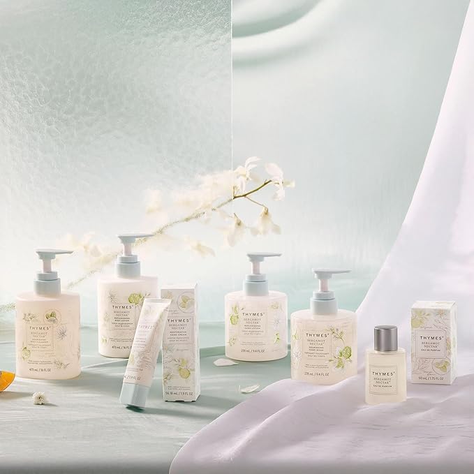 Thymes Replenishing Hand Lotion for Dry Skin - Daily Moisturizer Helps Reduce Dryness - Hand Lotion for Women & Men Formulated with Sodium Hyaluronate & Squalane (Bergamot Nectar, 9.4 fl oz)