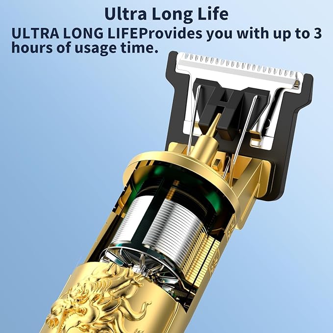 gunkill Hair Clippers-Beard Trimmer for Men-Rechargeable Hair Clipper and Trimmer-for Men and Children