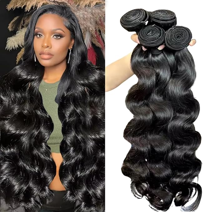 12A Human Hair: 22-28 Inch Body Wave Curly Bundles - 100g/bundle, 100% Unprocessed Brazilian Raw Virgin Hair - Natural Color