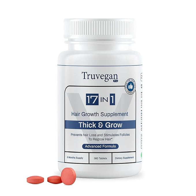 Hair Growth Supplement | 360 Tablets - 6 Months Supply | Support Thicker, Fuller Healthy Hair Growth For Men & Women - Advanced Hair Growth 17 in 1 Formula