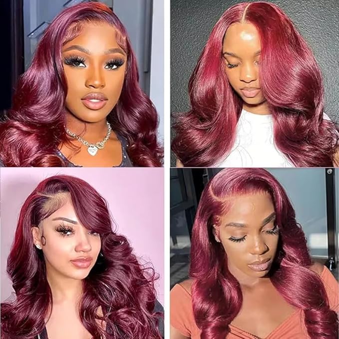 Burgundy Human Hair Bundles 99j Body Wave Bundles Red Human Hair Bundle 14 inch Dark Burgundy Bundle