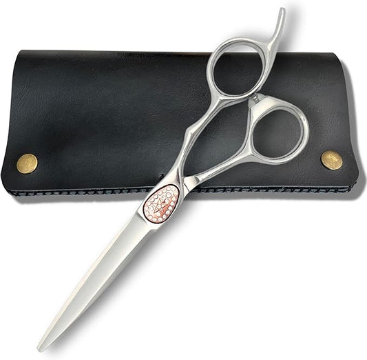 Scissors for Professional Hairdressers - 6" Shears With Intricate Detailing and Design - 440C Stainless Steel For Longlasting Sharpness