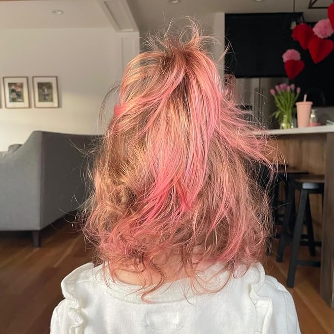 Rock The Locks Hair Color & Conditioner (All in One Bottle!) Hot Pink Color Argan Oil to Promote Shine and Strength