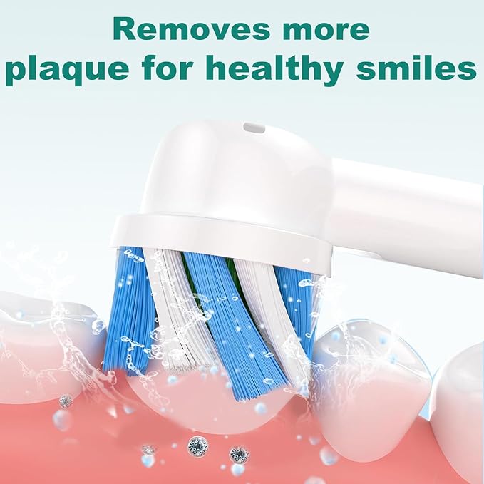 12PCS Gum Care Replacement Toothbrush Heads Compatible with Oral B Braun,Compatible with Oral B Pro 1000/2000/3000/5000/ Smart and Genius Electric Toothbrush