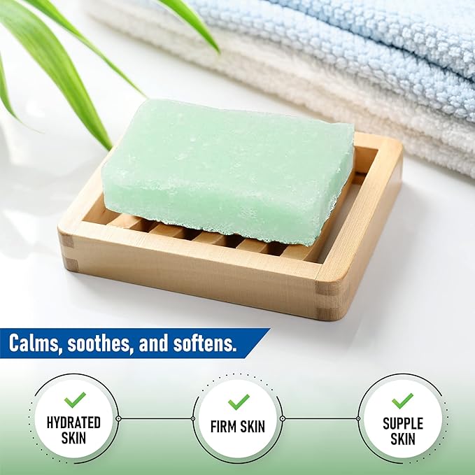 T.Taio Esponjabon Aloe Vera Soap Sponge - Gentle Shower Scrubber - Cleaning Bath Wash Scrub - Dirt & Oil Removal - Massage & Lather Foot, Elbow, & Face - Bathroom Accessories - Fresh Scent