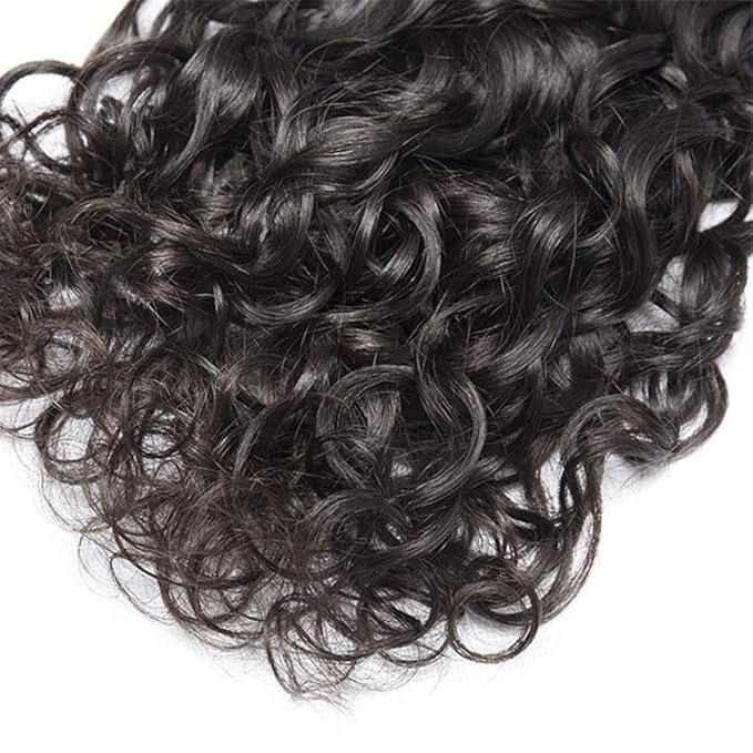 Human Hair Bundles Water Wave Bundles Human Hair 22 24 26 inch Wet and Wavy Bundle Double Weft Natural Black Color