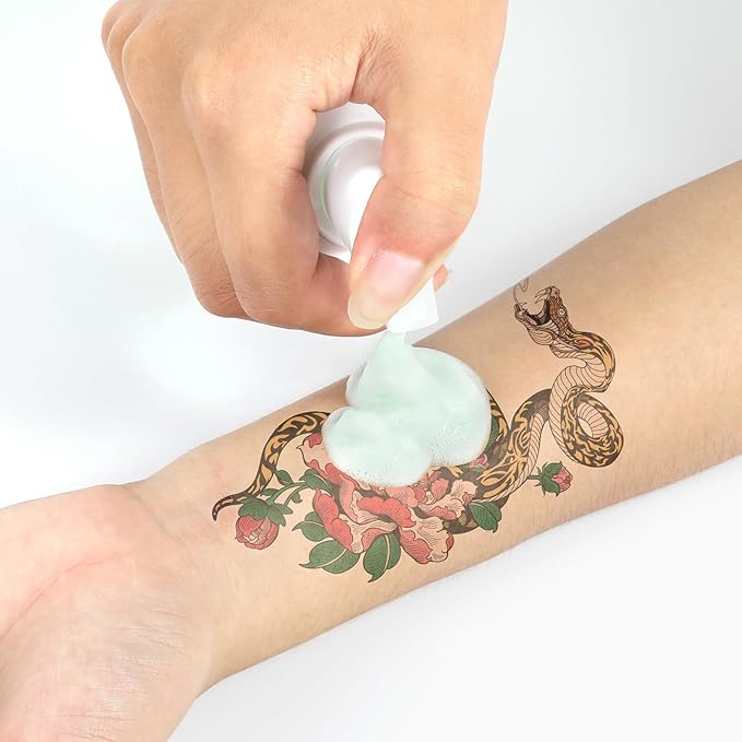 Ultra Concentrated Green Soap Tattoo (10 oz) with 120ml Foaming Bottle and 8 oz Squeeze Bottle – Tattoo Supplies for Tattoos, Piercings, Skin and Equipment Cleaning