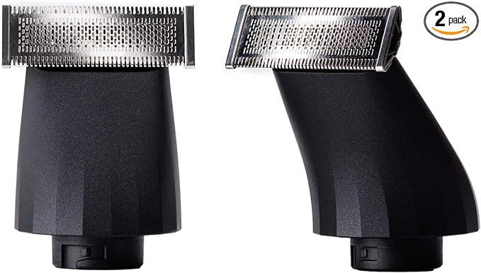 SUPPLY Trimmer Replacement Blades for Men, 2-Pack – Stainless Steel Foil Heads Compatible with The SUPPLY Beard & Body Trimmer – Wet & Dry Use