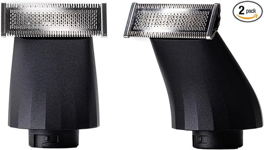 SUPPLY Trimmer Replacement Blades for Men, 2-Pack – Stainless Steel Foil Heads Compatible with The SUPPLY Beard & Body Trimmer – Wet & Dry Use