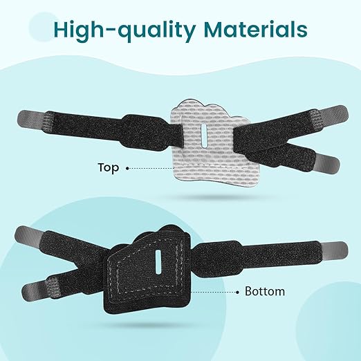 Hammer Toe Straightener Corrector Splint Brace for Women fit 2nd 3rd and 4th Toes - (L-Black) - 1 Pair