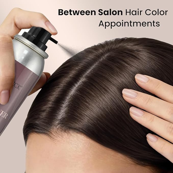 VOLLUCK Hair Colored & Thickening Spray Dark Brown,Temporary Coloring Hair Thickener for Root Touch Up Spray, Grey Coverage Root Concealer for Women & Men, | Volumizing & Thickening |