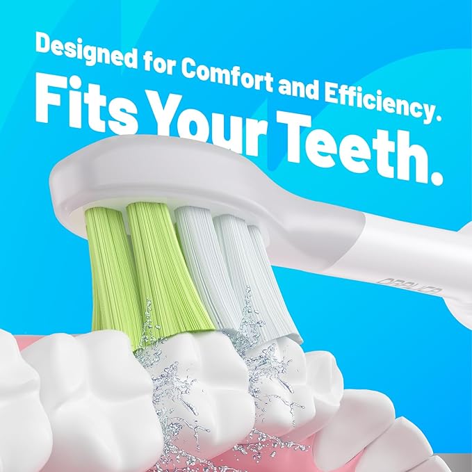 Japanese Brand Whitening Replacement Toothbrush Heads, Compatible with Philips Sonicare Click-on Handles, 4 Pack, Medium, with Tongue Cleaner (CA668, White)