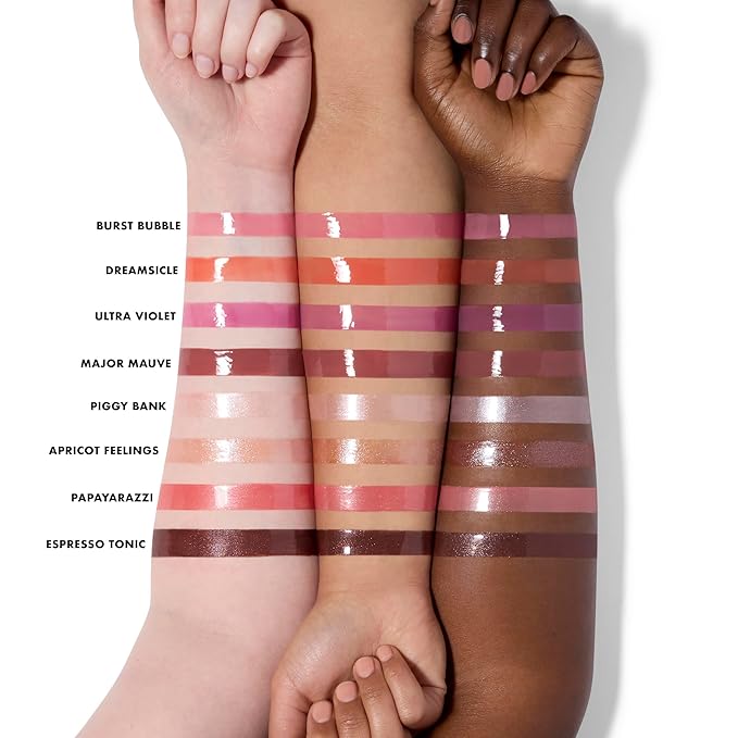 e.l.f. Glow Reviver Plumping Lip Oil, Tinted Lip Plumper For A High-Shine, Plump Finish, Infused With Jojoba Oil, Vegan & Cruelty-Free, Apricot Feelings